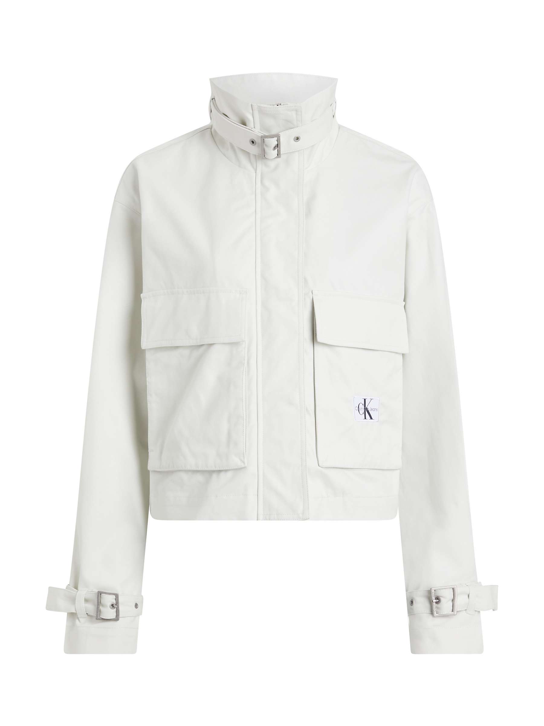 Buy Calvin Klein Cotton Utility Jacket, Icicle Online at johnlewis.com