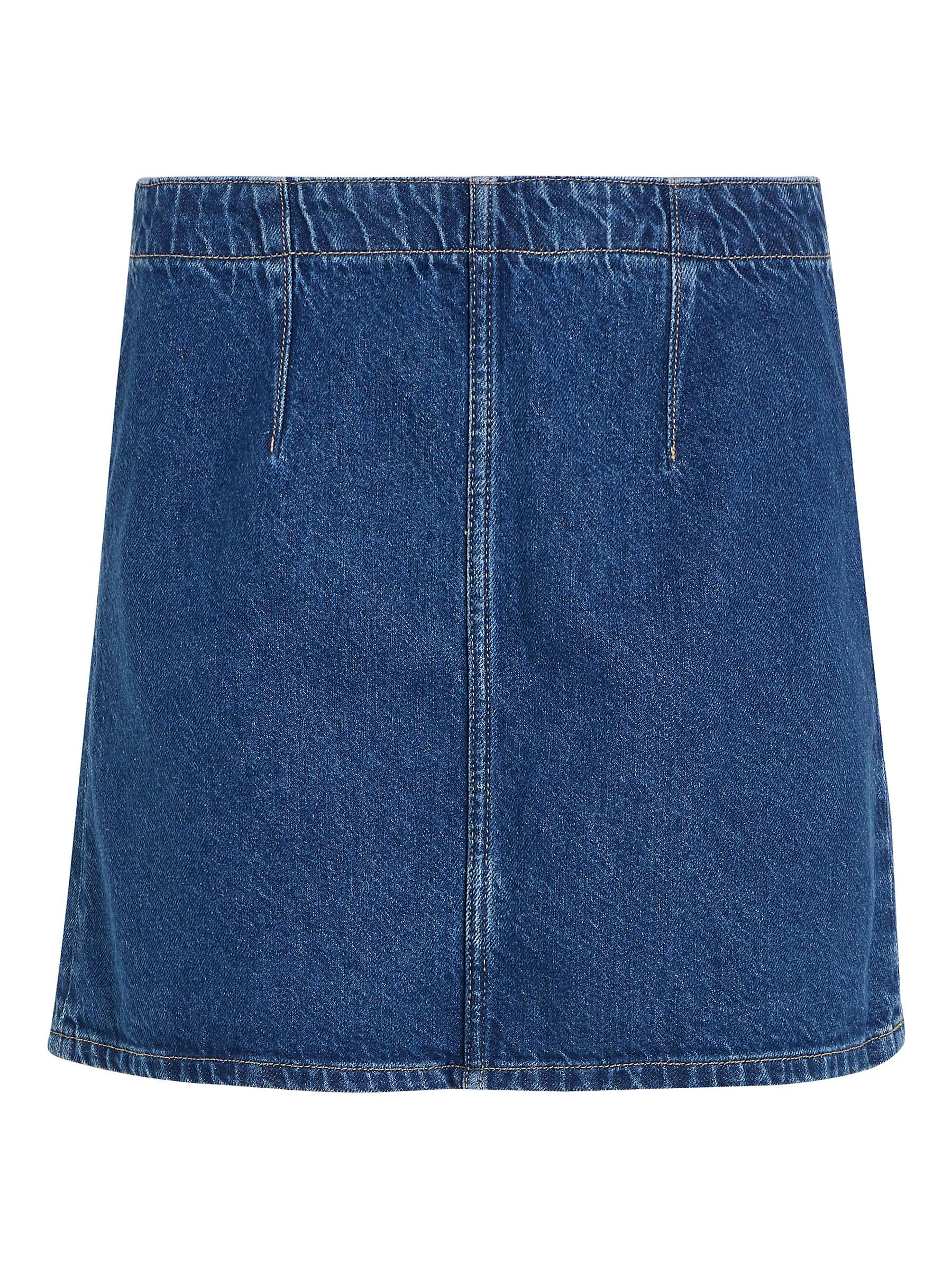 Buy Calvin Klein Denim Mini Skirt, Medium Blue Online at johnlewis.com