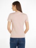 Calvin Klein Cotton Logo Slim T-shirt, Sepia Rose, Sepia Rose