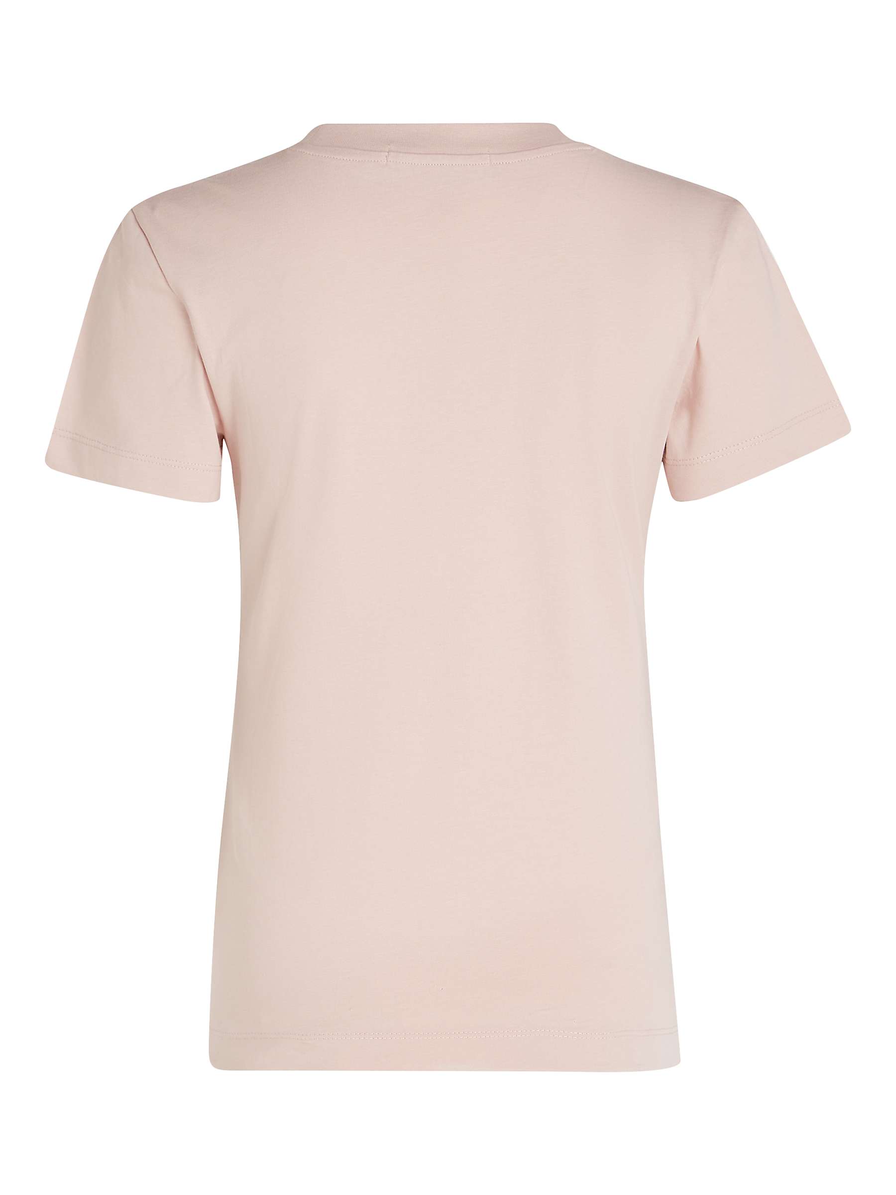 Buy Calvin Klein Cotton Logo Slim T-shirt, Sepia Rose Online at johnlewis.com