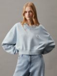 Calvin Klein Cotton V-Neck Sweatshirt, Dusk Blue