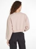 Calvin Klein Cropped V-Neck Sweatshirt, Sepia Rose