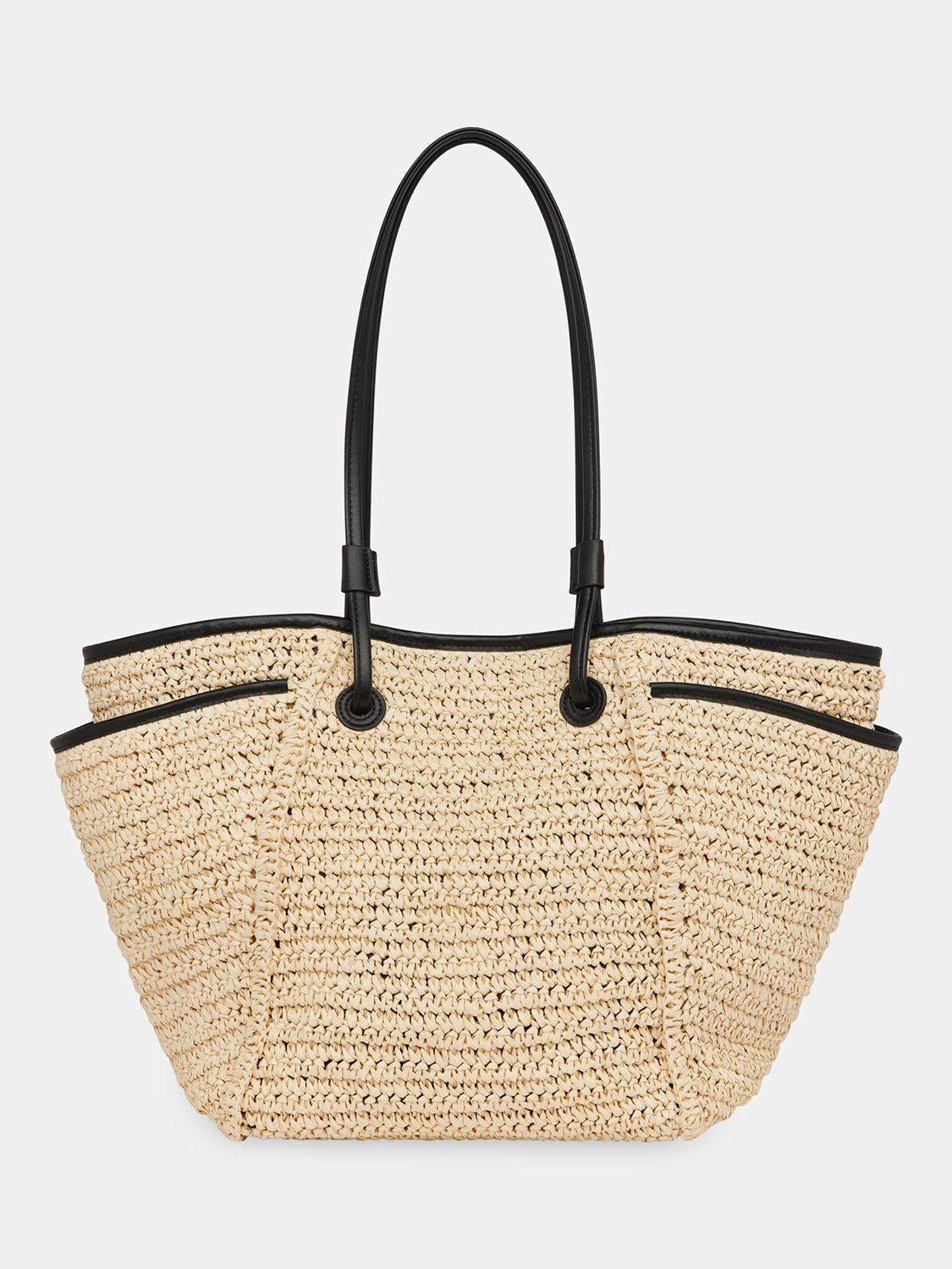 Whistles Zoelle Straw Tote Bag, Natural, One Size