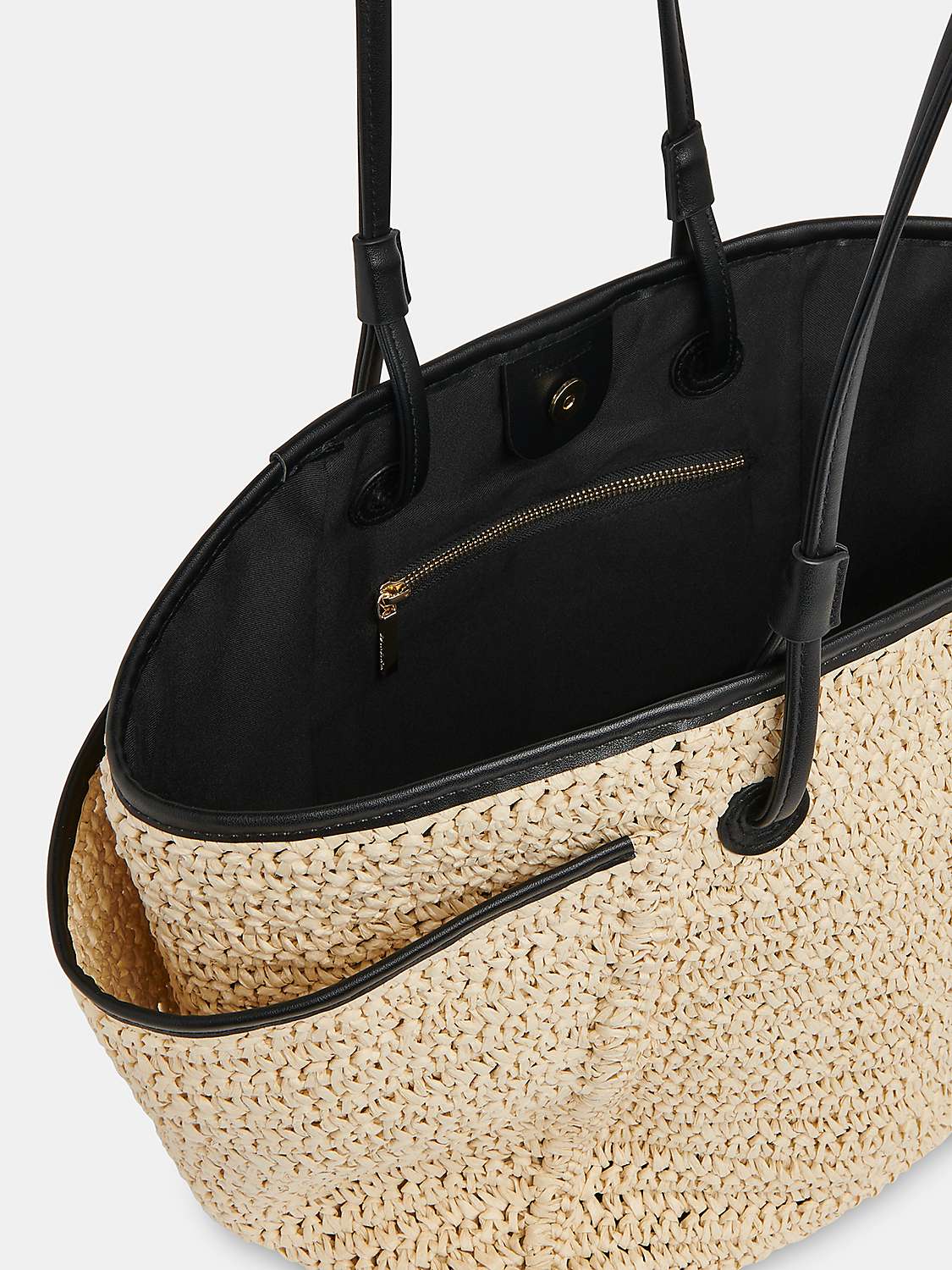Buy Whistles Zoelle Straw Tote Bag, Natural Online at johnlewis.com