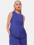 Whistles Petite Clara Longline Shell Top, Blue