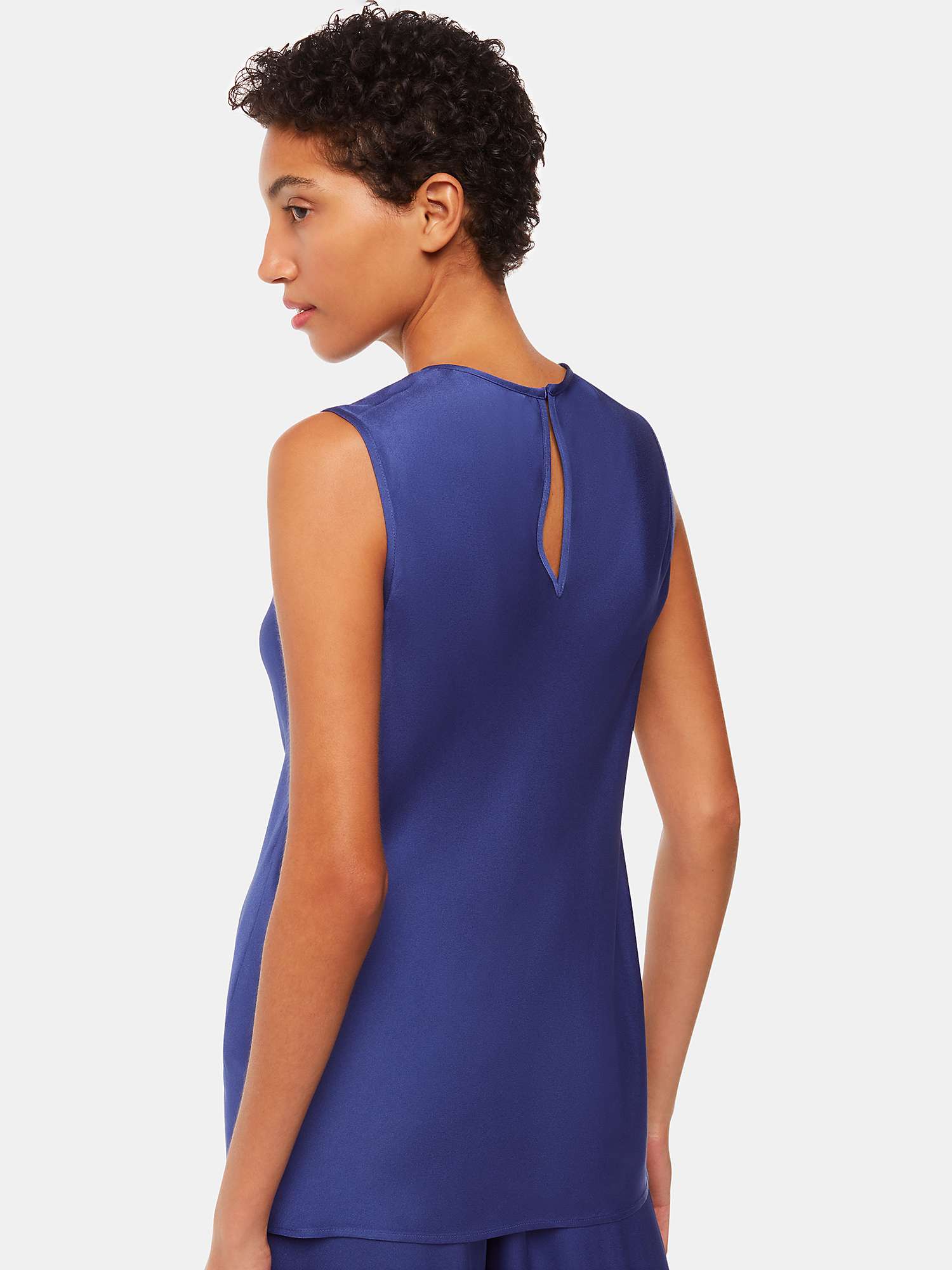 Buy Whistles Clara Longline Shell Top Online at johnlewis.com
