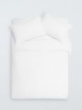 John Lewis Comfy & Relaxed 150 Thread Count Washed Cotton Duvet Cover Set, White