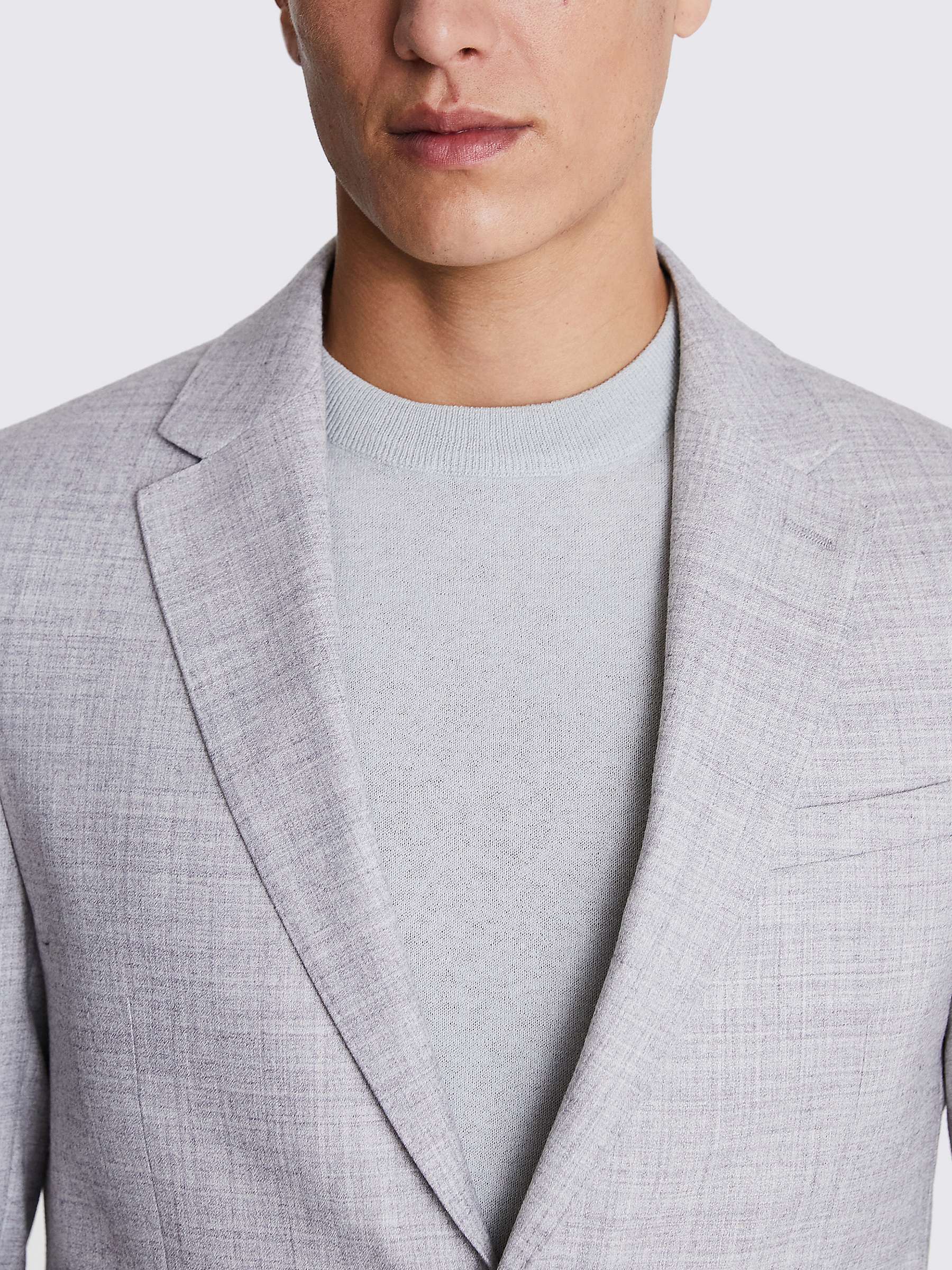 Buy Moss Slim Fit Wool Blend Suit Jacket, Grey Marl Online at johnlewis.com