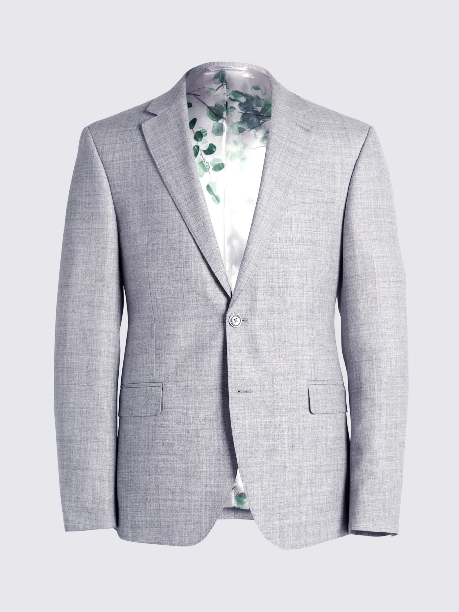 Moss Slim Fit Wool Blend Suit Jacket, Grey Marl, 46R