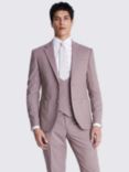 Moss Slim Fit Flannel Suit Jacket, Dusty Pink