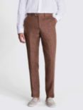 Moss Tailored Fit Linen Trousers, Copper