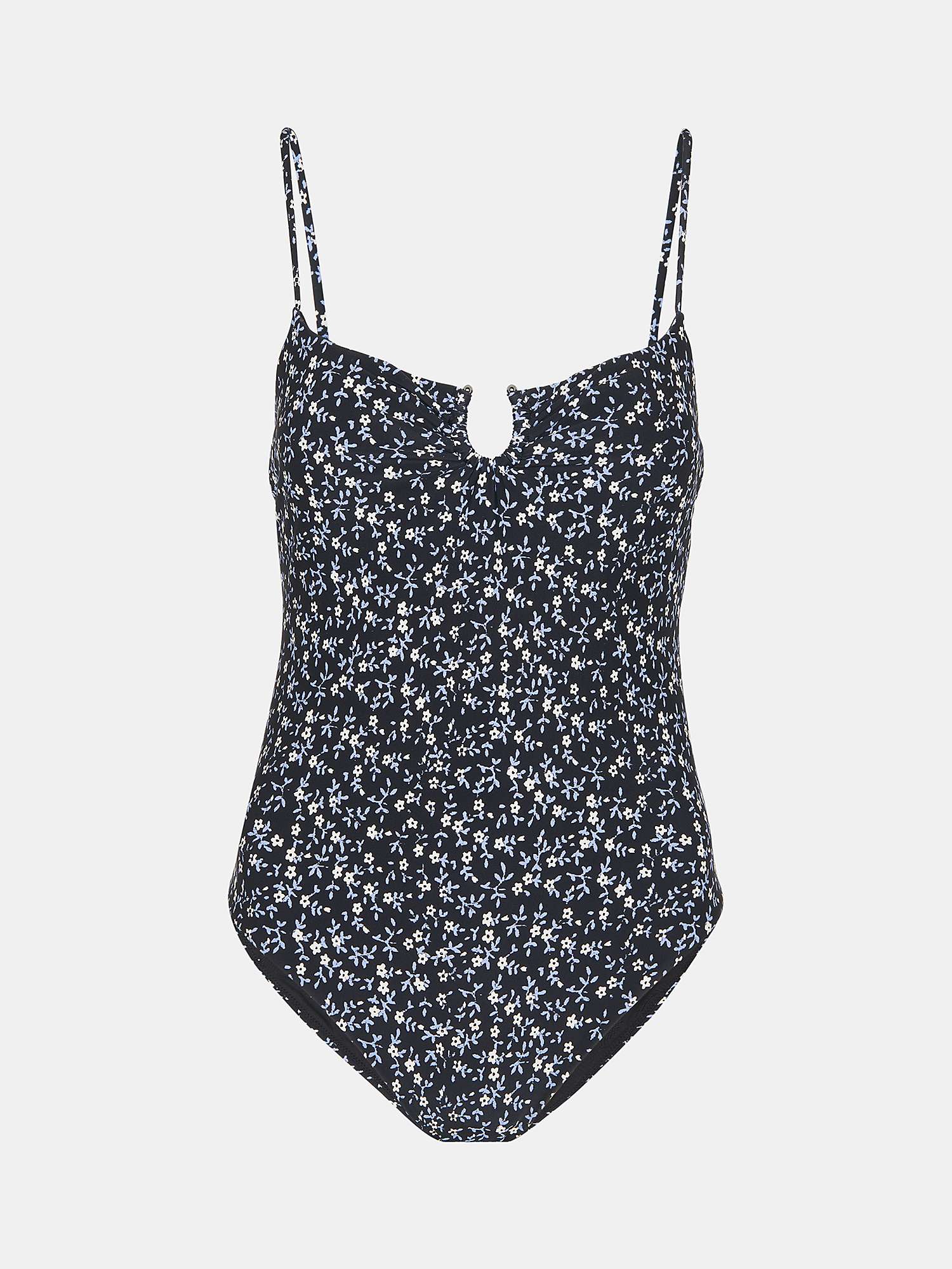 Buy Whistles Forget Me Not Swimsuit, Black/Multi Online at johnlewis.com