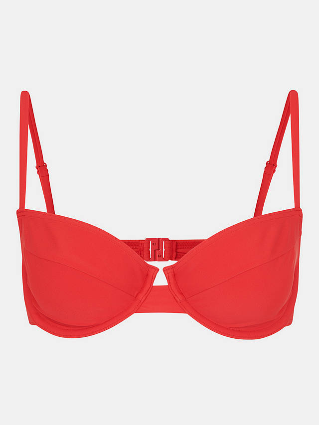 Whistles Lillie Underwired Bikini Top, Red
