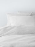 John Lewis Comfy & Relaxed Washed Cotton & Hemp Blend Duvet Cover Set, White