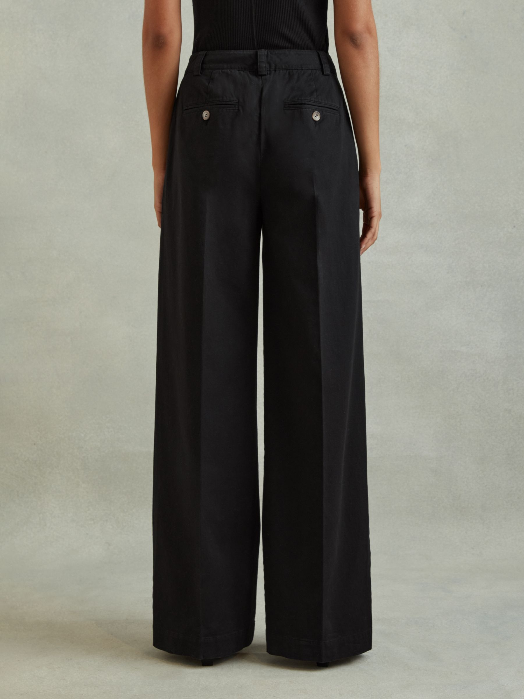 Buy Reiss Astrid Wide Leg Pleat Front Trousers Online at johnlewis.com