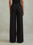 Reiss Astrid Wide Leg Pleat Front Trousers