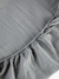 Christy Organic Retreat Fitted Sheet, Soft Grey