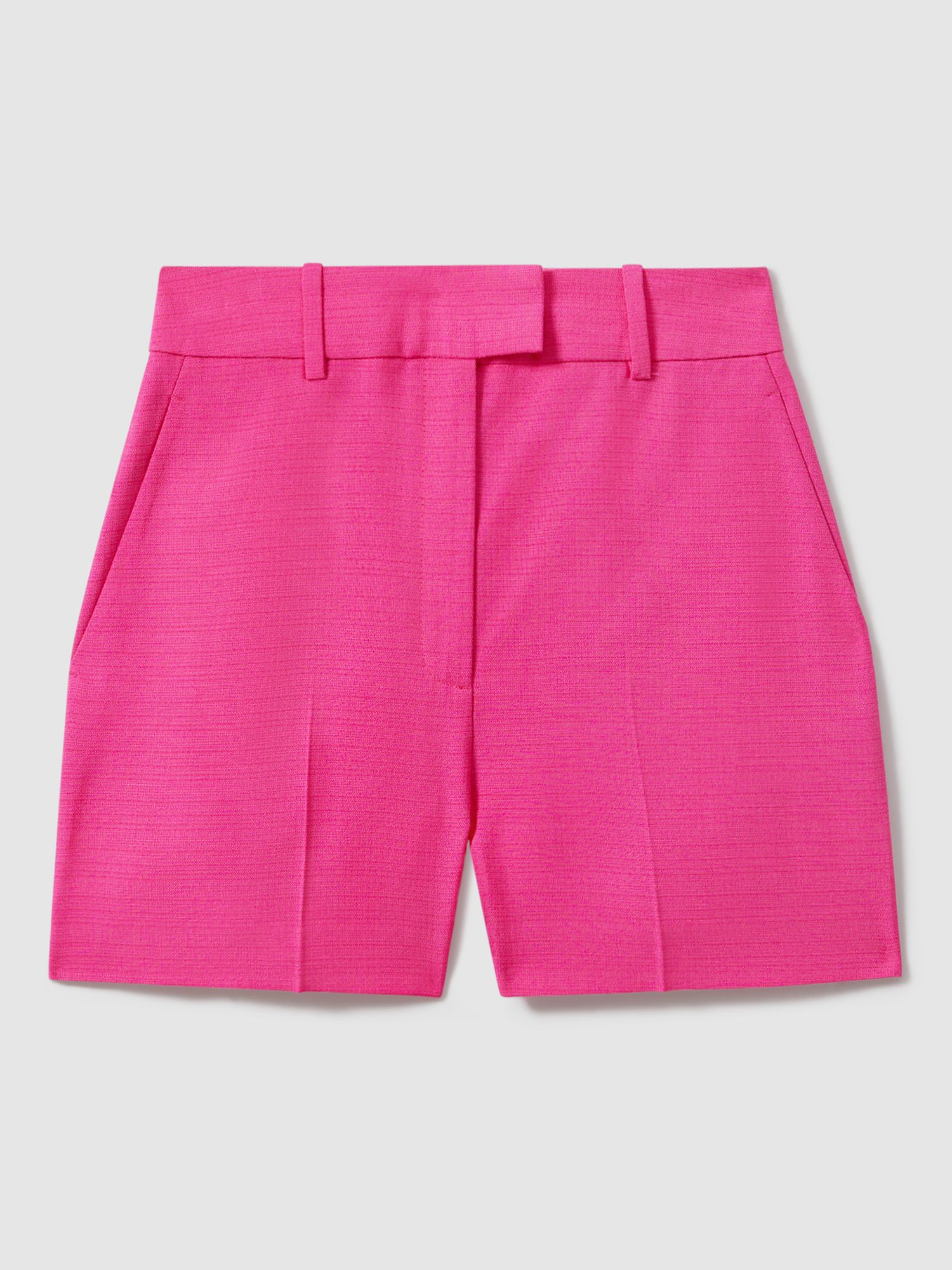 Reiss Hewey Tailored Shorts, Pink, 6