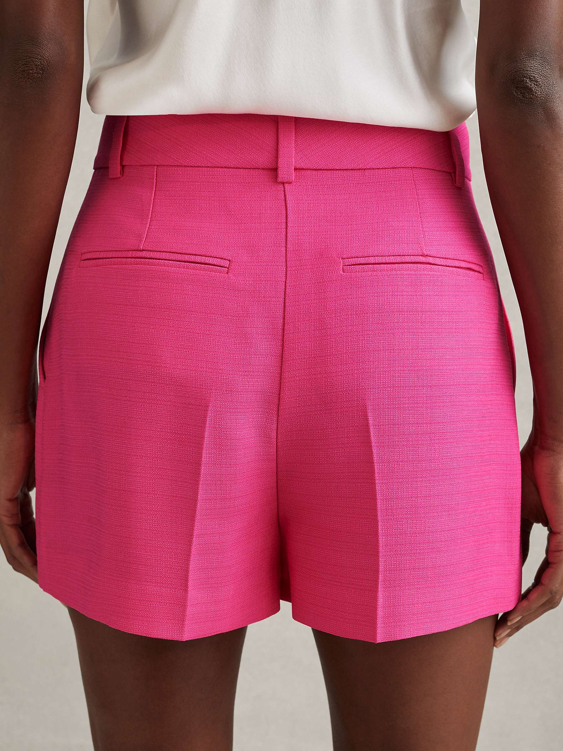 Buy Reiss Hewey Tailored Shorts, Pink Online at johnlewis.com