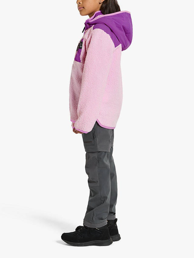 Didriksons Kids' Exa Zip Through Fleece, Orchid Pink