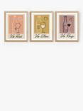 EAST END PRINTS Telegramme Paper Co 'Vino' Framed Prints, Set of 3