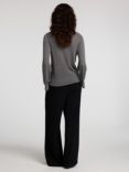 SELECTED FEMME Moon Fine Knit Top, Volcanic Ash