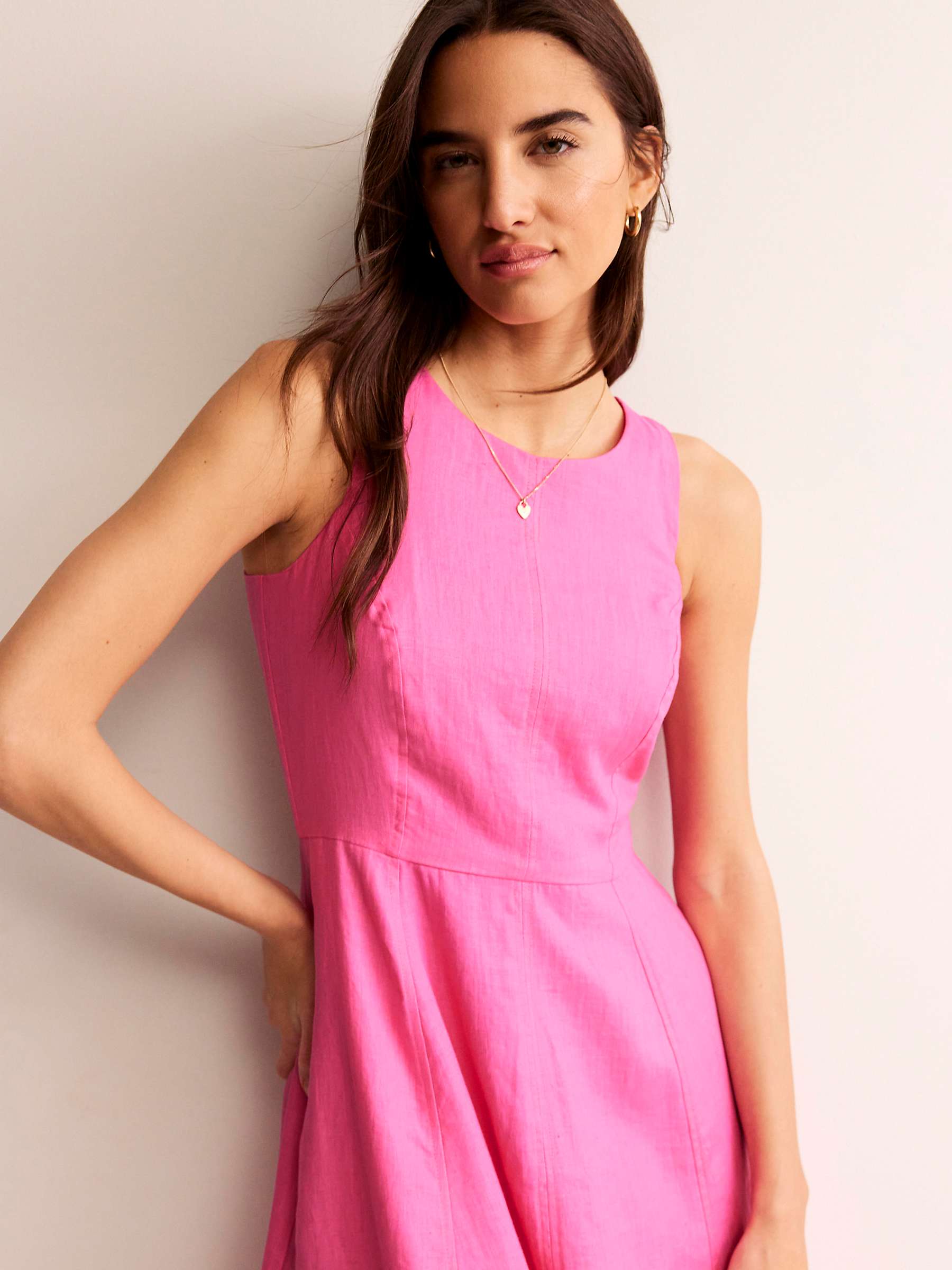 Buy Boden Carla Linen Midi Dress Online at johnlewis.com