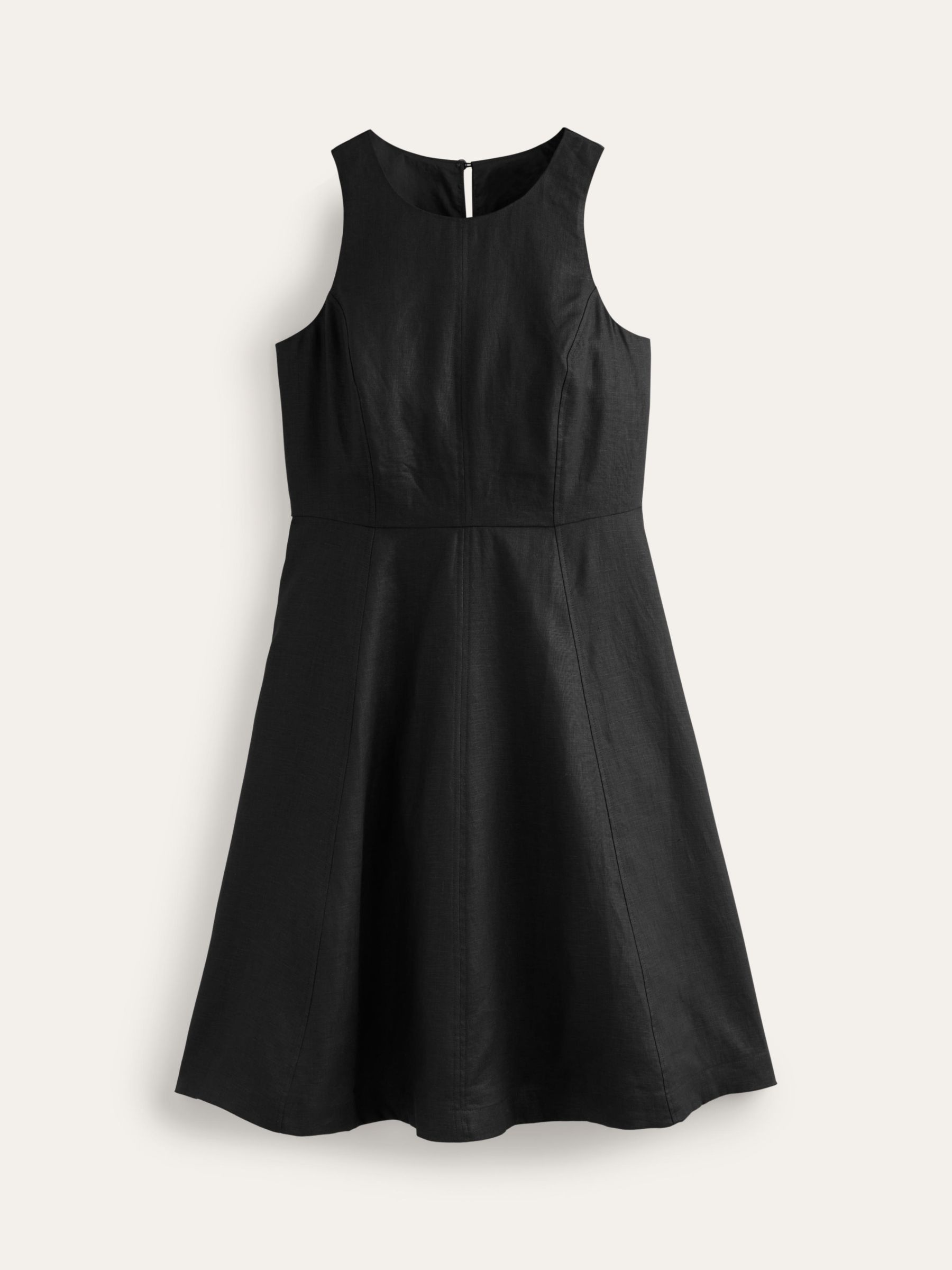 Buy Boden Carla Linen Mini Dress, Black Online at johnlewis.com