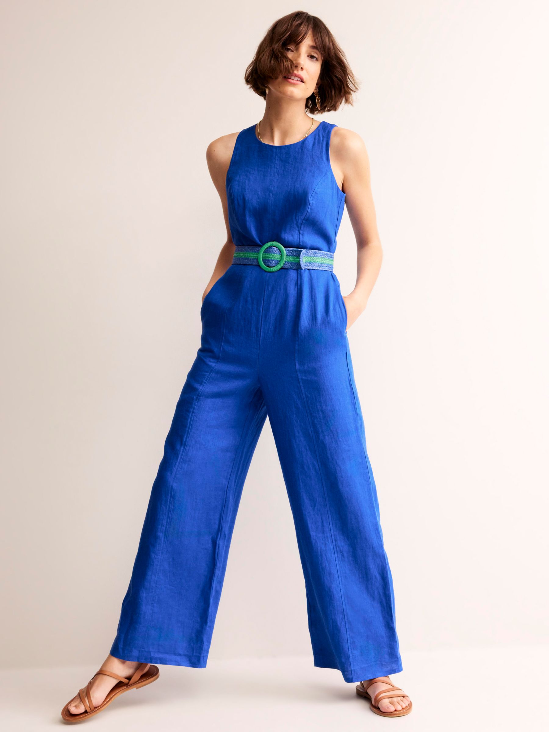 Buy Boden Carla Linen Jumpsuit Online at johnlewis.com