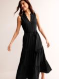Boden Naomi Notch Jersey Maxi Dress, Black