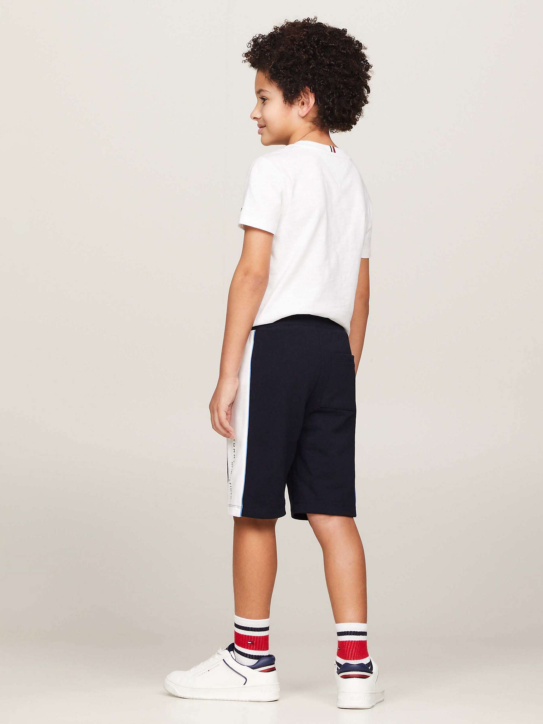 Buy Tommy Hilfiger Kids' Go Team Tommy T-Shirt & Shorts Set, Blue Spell/Multi Online at johnlewis.com