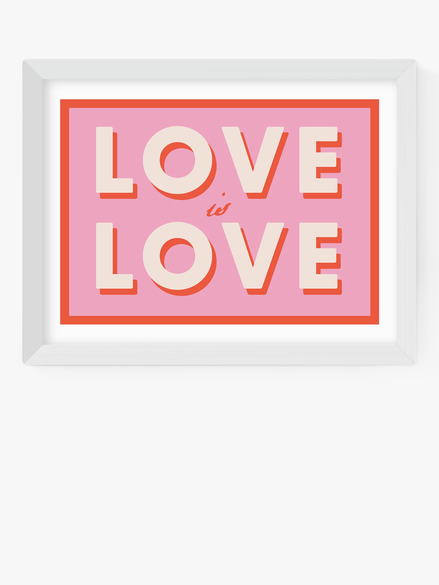 EAST END PRINTS Studio Eleni 'Love is Love' Framed Print