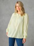 Live Unlimited Curve Nehru Collar Blouse, Yellow