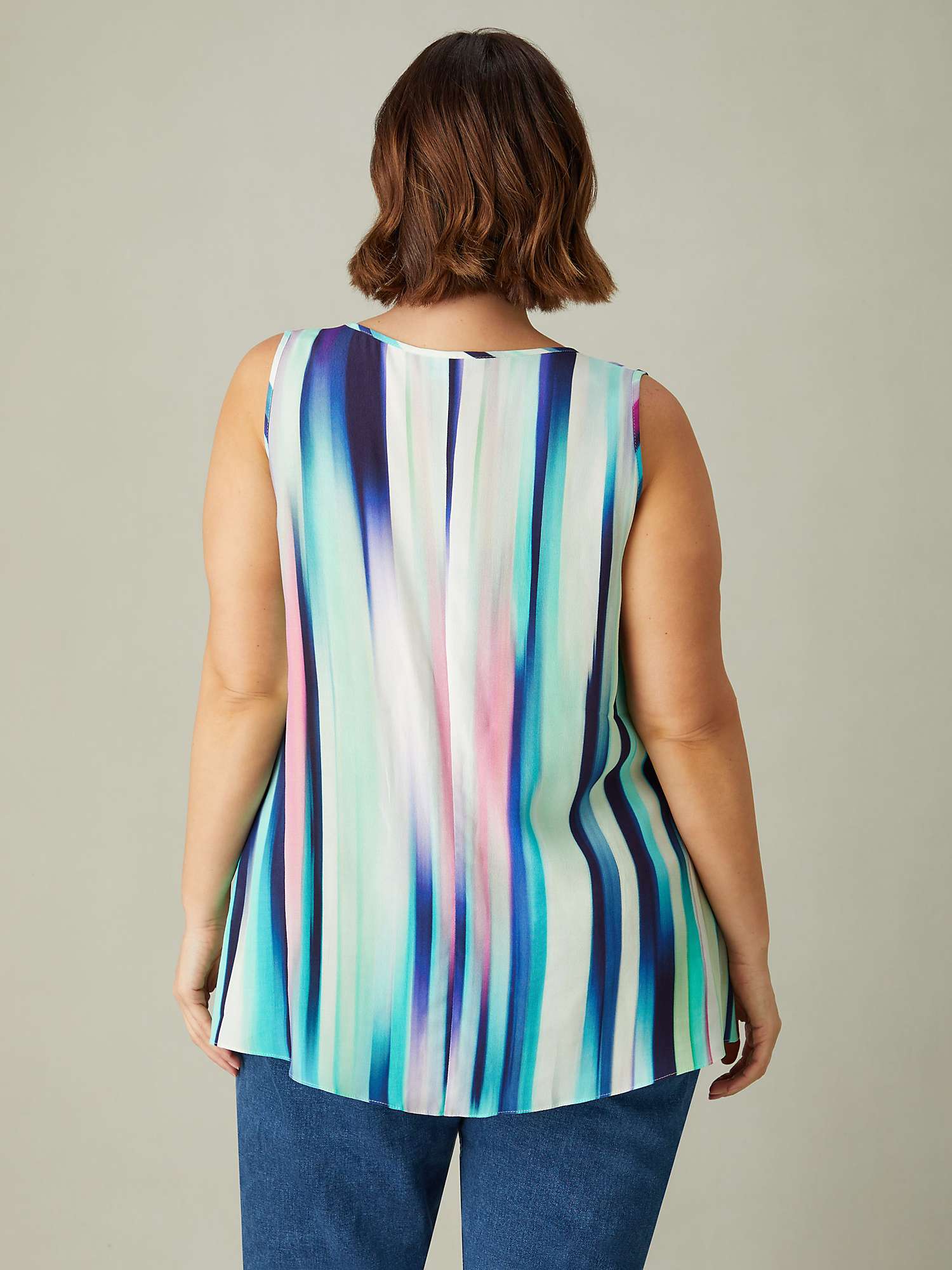 Buy Live Unlimited Curve Abstract Print Vest, Multi Online at johnlewis.com