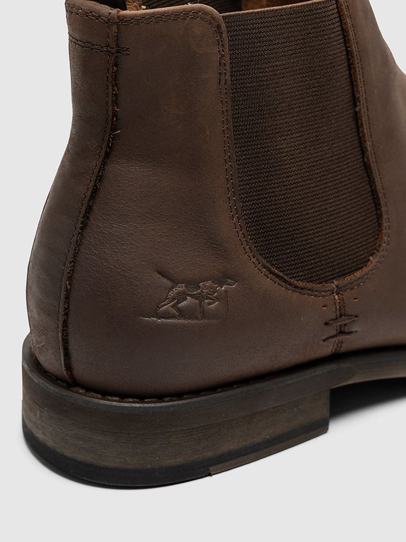Rodd & Gunn Ealing Leather Chelsea Boots, Chocolate, EU40
