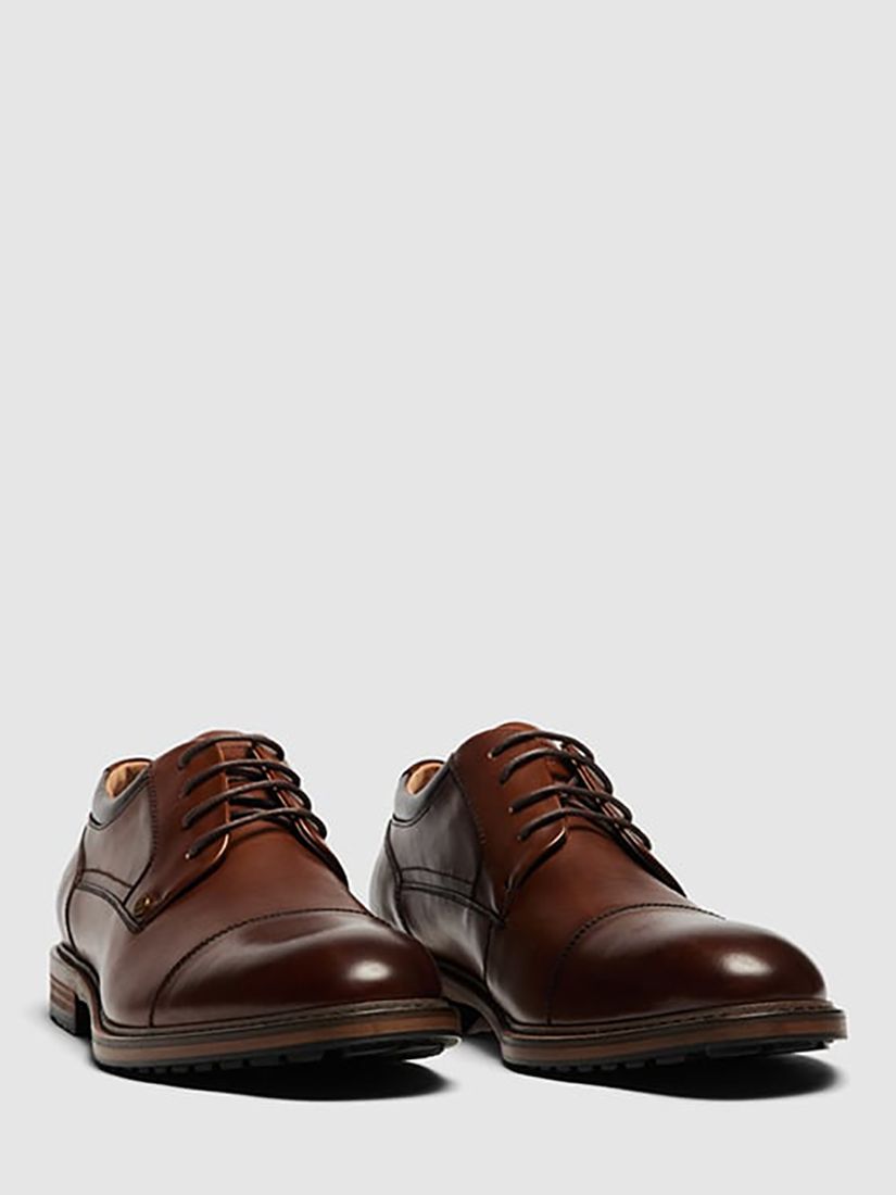 Rodd & Gunn Darfield Leather Derby Shoes, Amaretto, EU40