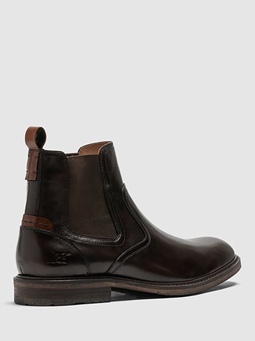 Rodd & Gunn Dargaville Leather Chelsea Boots, Chocolate, EU40
