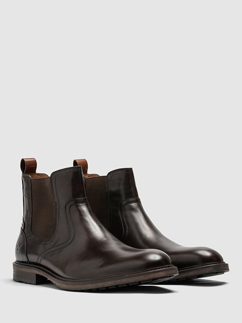 Rodd & Gunn Dargaville Leather Chelsea Boots, Chocolate, EU40