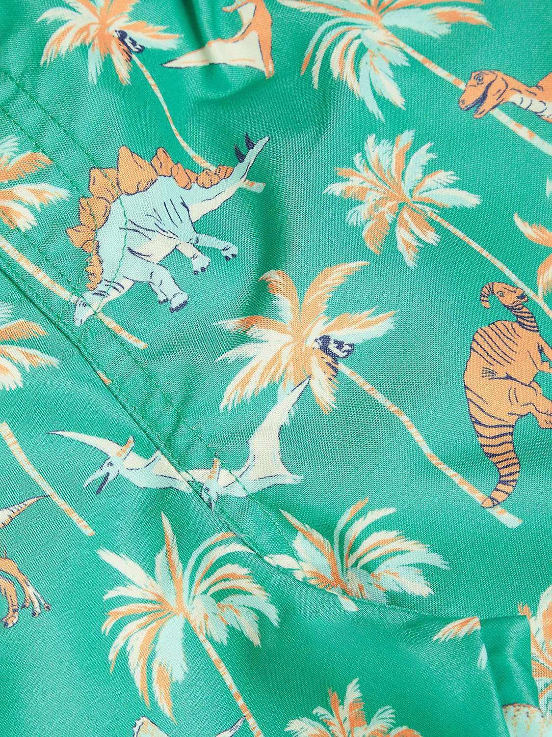 Buy Monsoon Kids' Dino Palm Tree Print Swim Shorts, Green Online at johnlewis.com