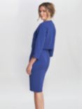 Gina Bacconi Corinne Stretch Crepe Dress & Jacket, Navy