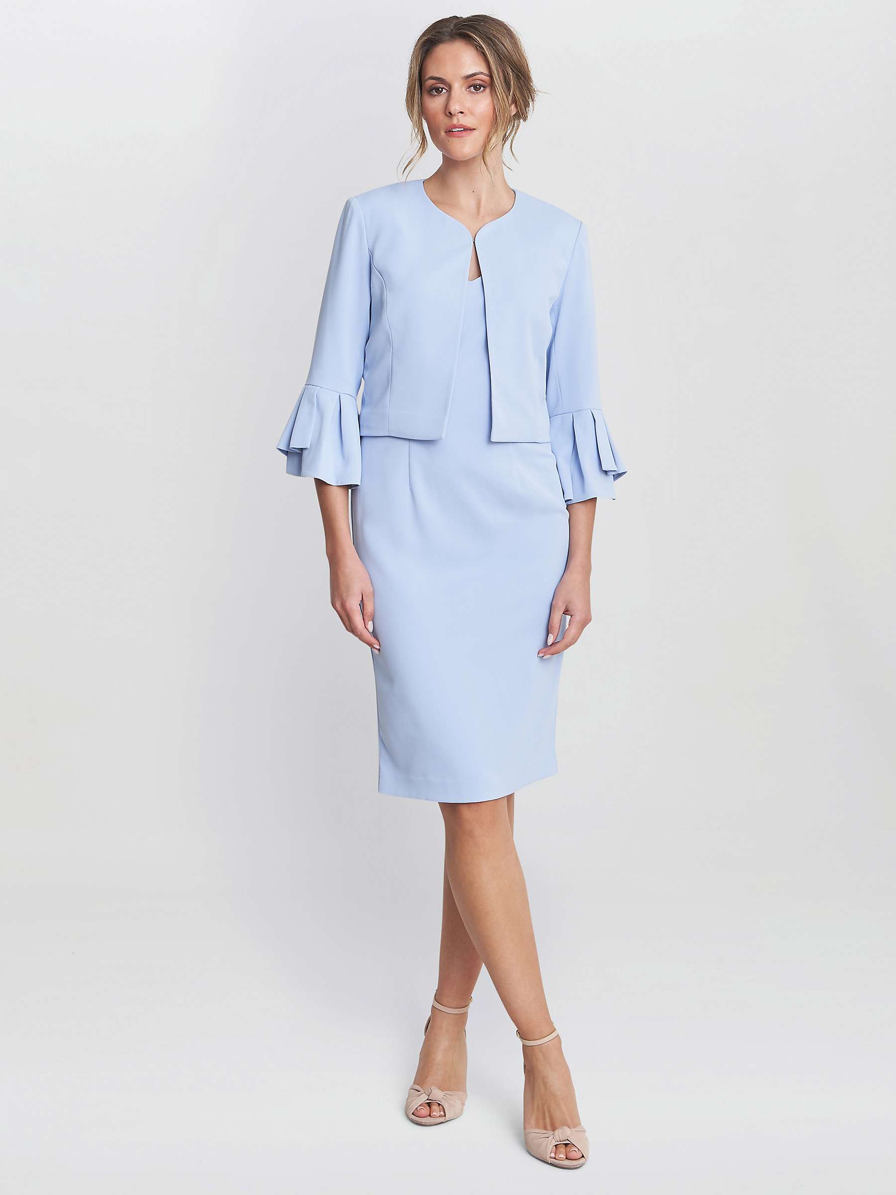 Buy Gina Bacconi Melissa Stretch Crepe Dress & Jacket, Nordic Blue Online at johnlewis.com