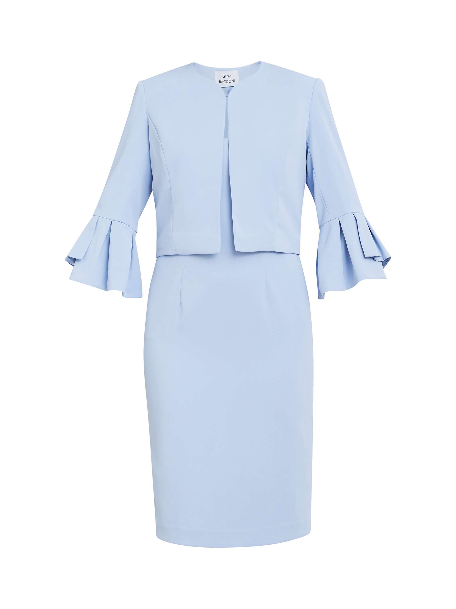 Buy Gina Bacconi Melissa Stretch Crepe Dress & Jacket, Nordic Blue Online at johnlewis.com
