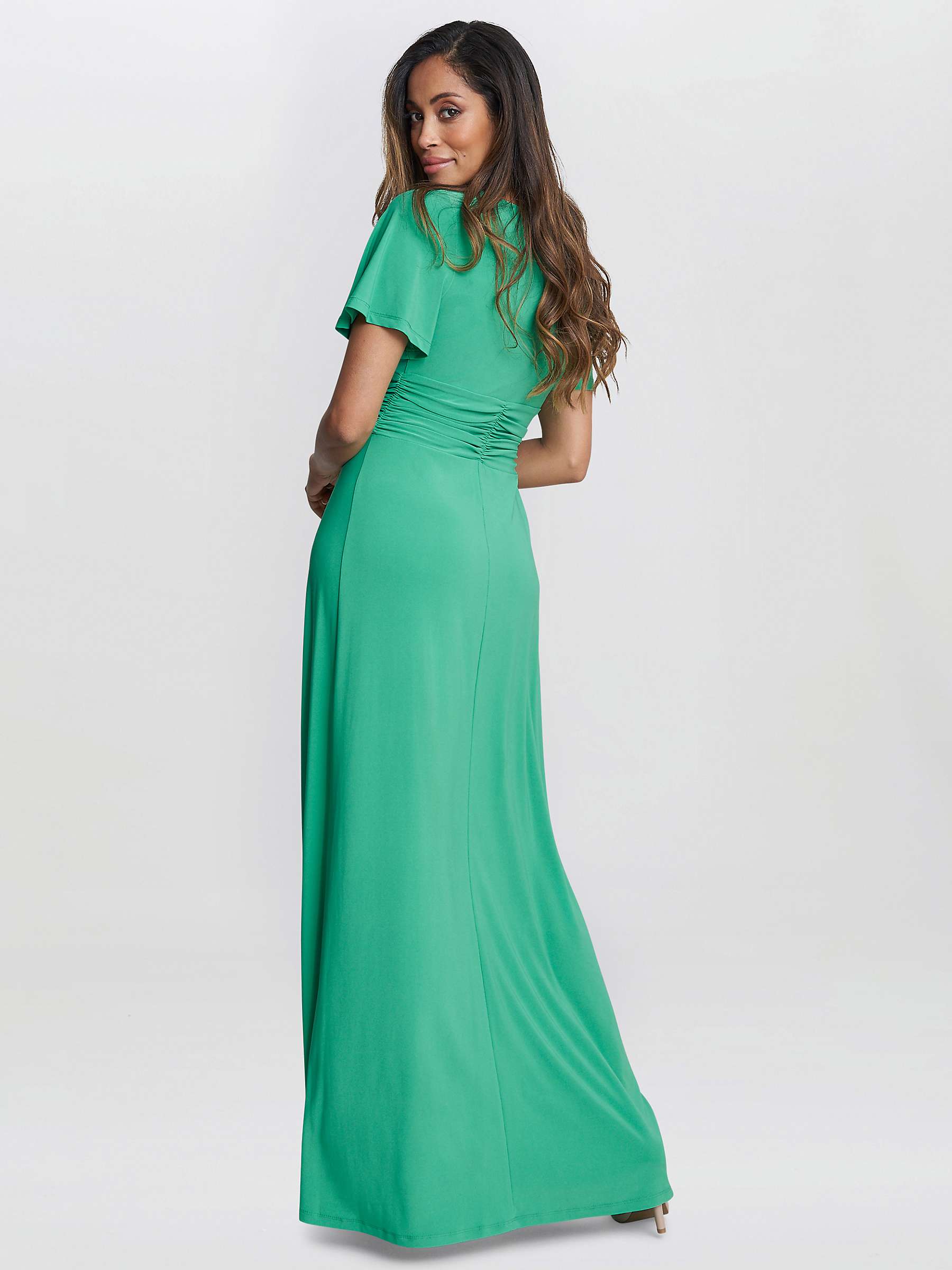 Buy Gina Bacconi Elena Jersey Maxi Dress, Jade Online at johnlewis.com