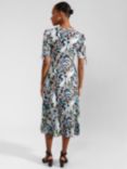 Hobbs Charlotte Floral Print Jersey Midi Dress, Multi
