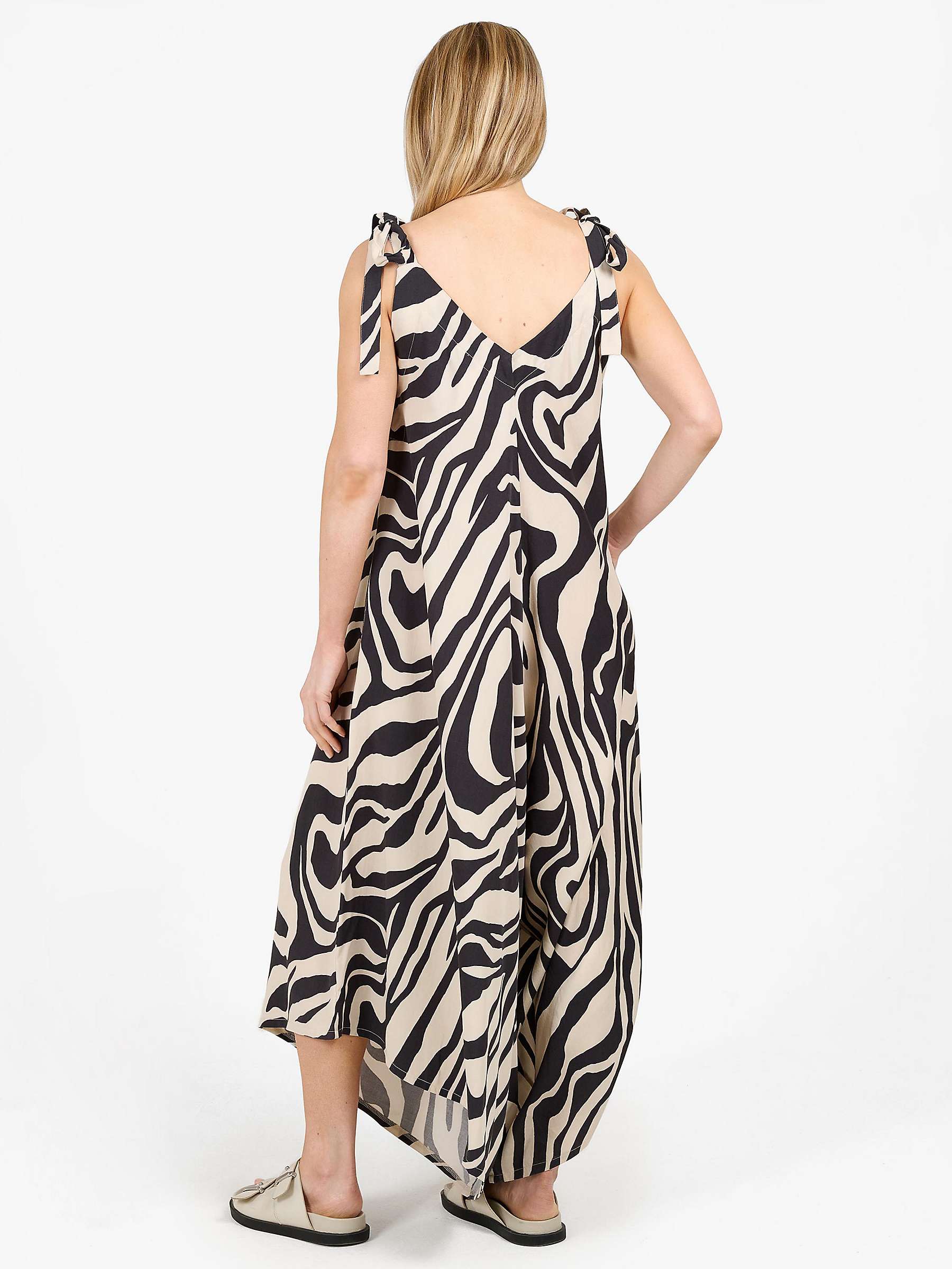 Buy Tutti & Co Adorn Abstract print Oversized Jumpsuit, Black/Stone Online at johnlewis.com