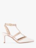 Carvela Samba Studded Open Court Shoes, White/Putty