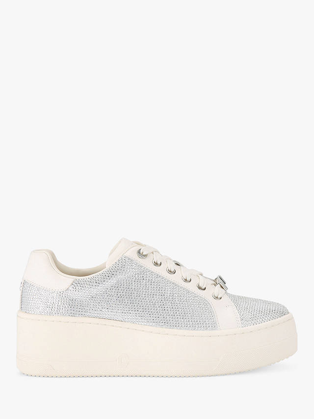 Carvela Connected Jewel Chunky Trainers, Silver