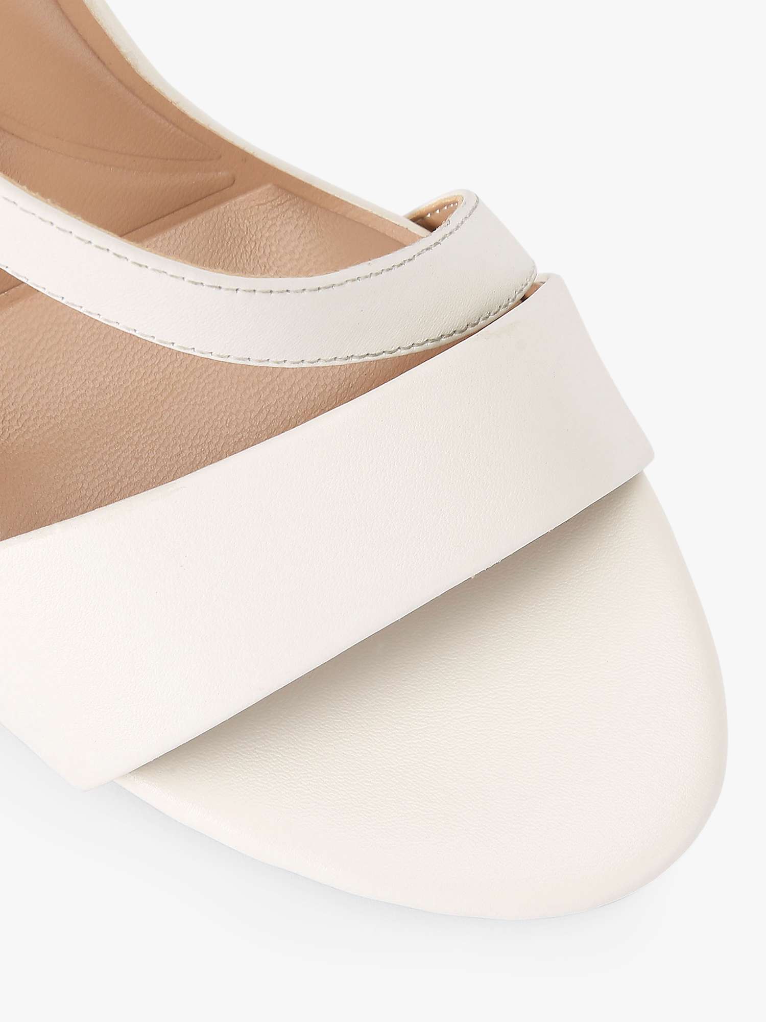 Buy Carvela Symmetry Leather Wedge Heel Sandals Online at johnlewis.com