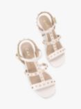 Carvela Samba Studded Heeled Sandals, White