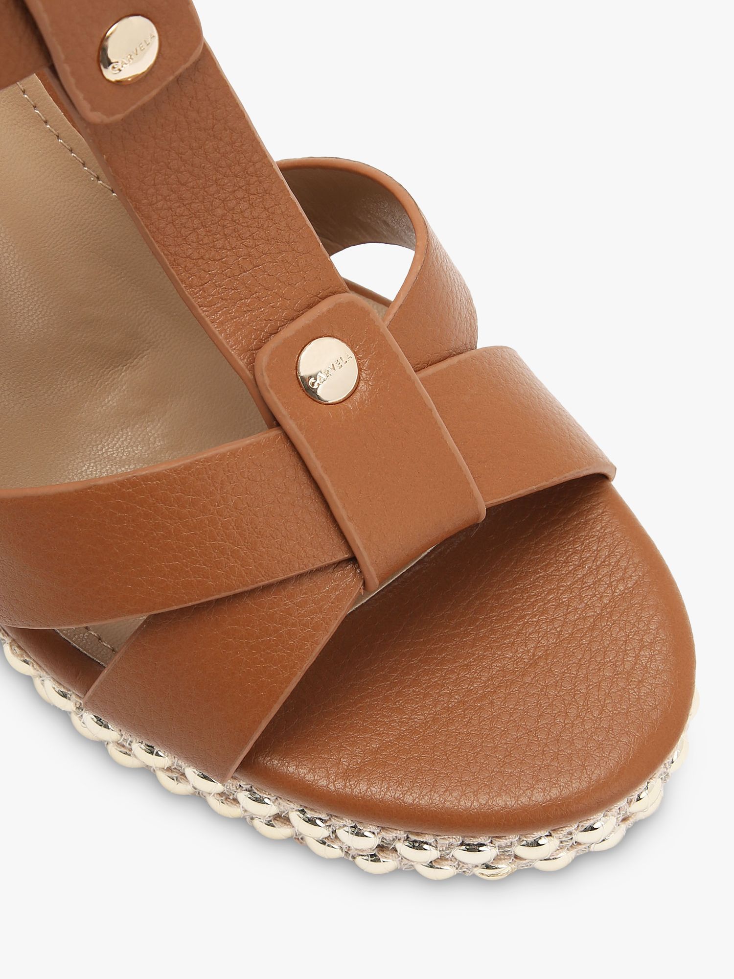 Buy Carvela Super Stud Wedge Heel Sandals Online at johnlewis.com